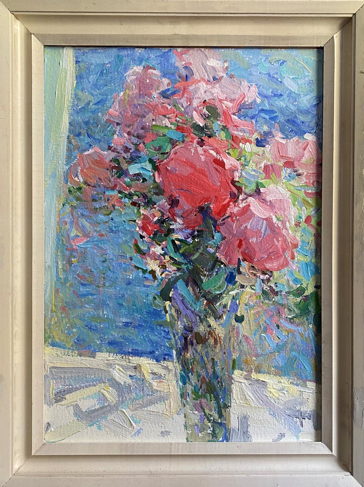 Oil painting Flowers in a vase Ryman Evgeny Nikolaevich