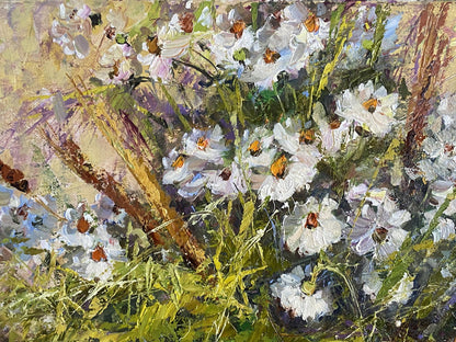 Oil painting Bouquet of daisies A. Nikolaevsky