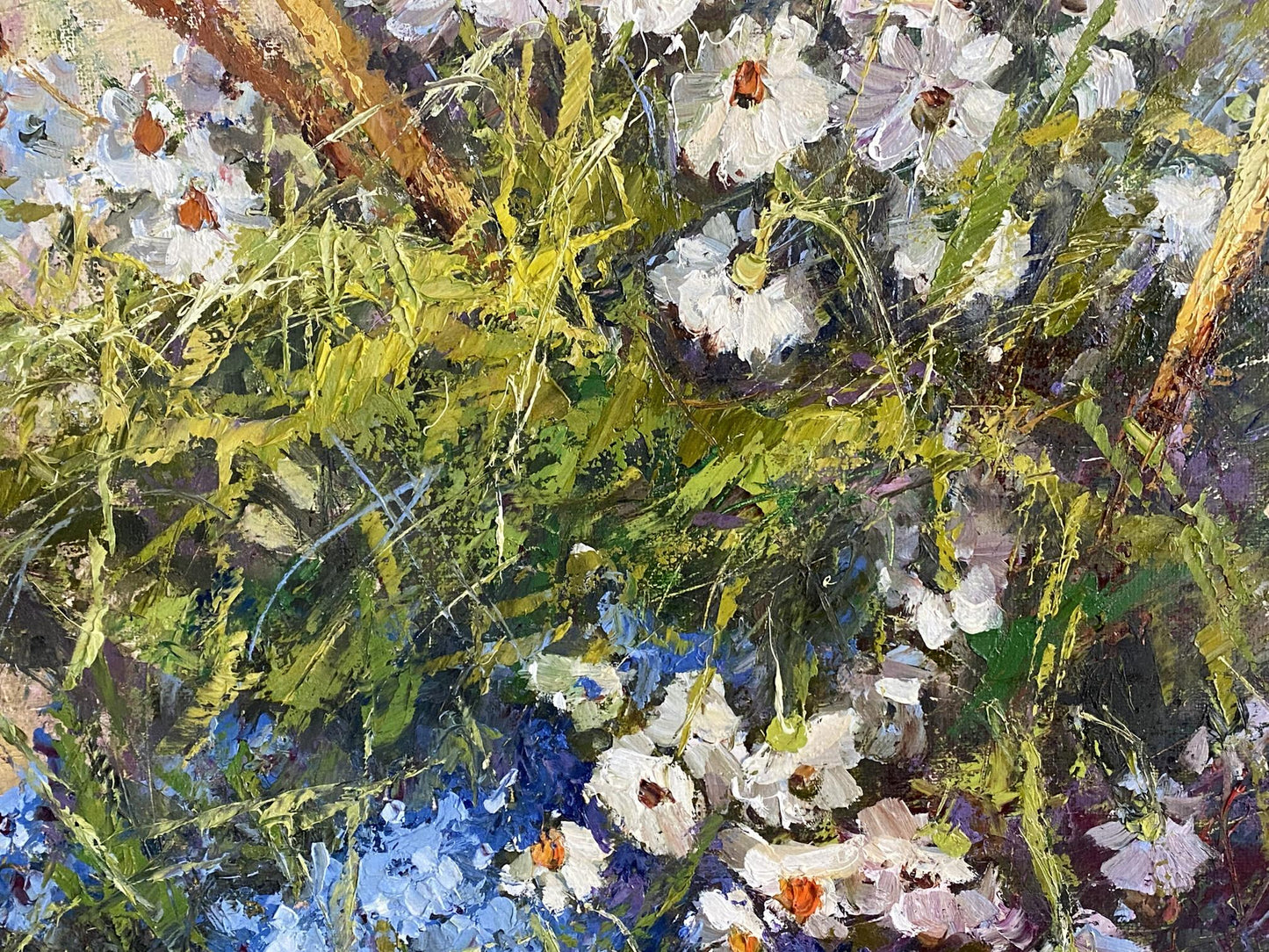 Oil painting Bouquet of daisies A. Nikolaevsky