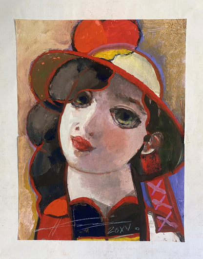 Oil painting Portrait of a girl Nikolai Nikolaevich Prokopenko