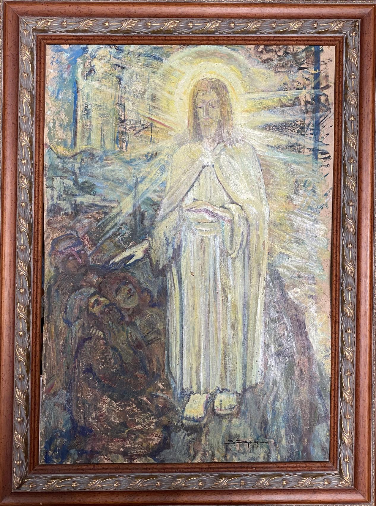 Oil painting Portrait of Jesus Christ Valentin Dmytrovych Khrushch