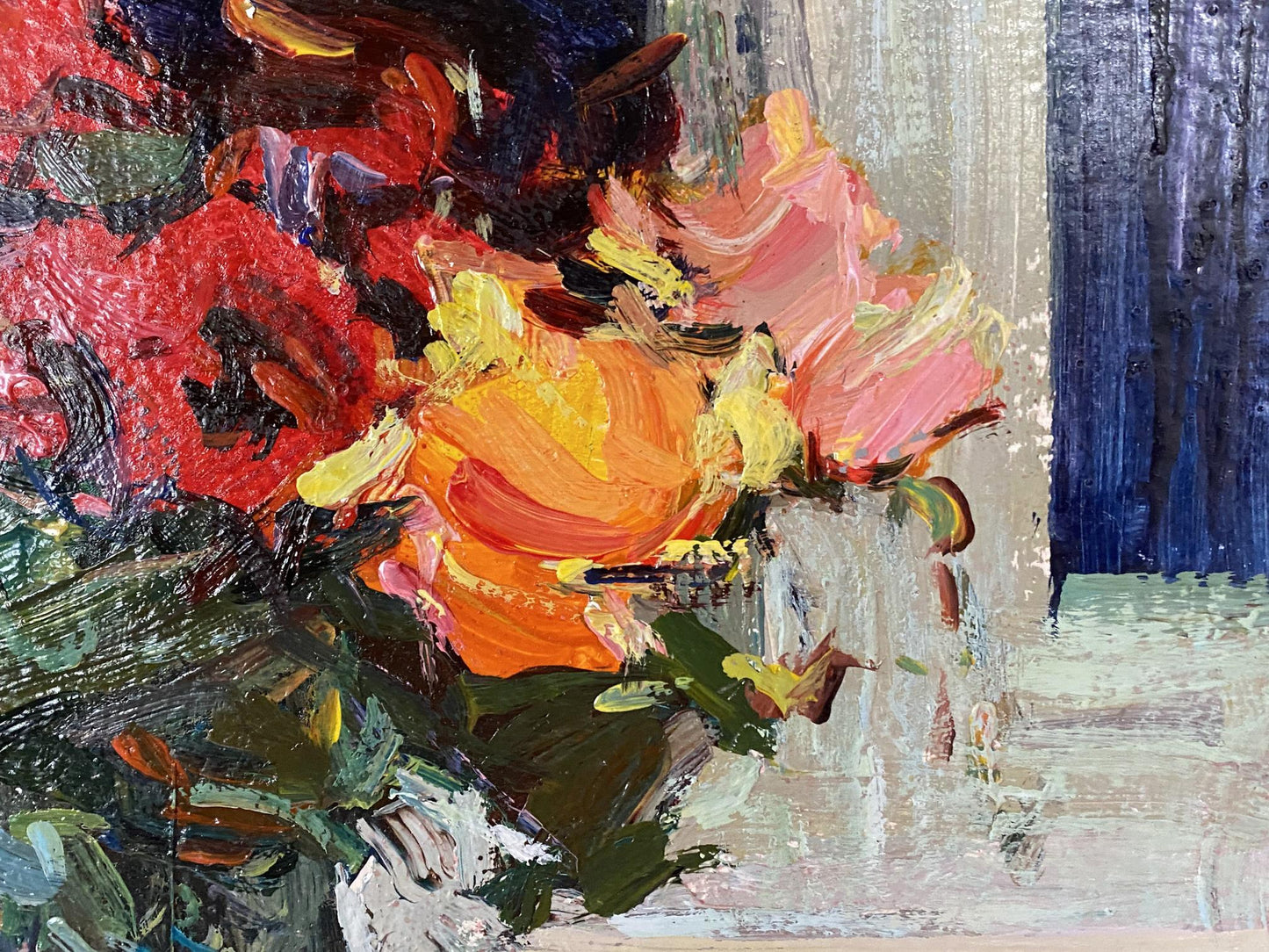 Oil painting Vase with Flowers Ryman Evgeny Nikolaevich