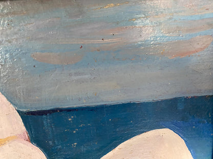 Oil painting Naked girl on the beach Stanislav Ivanovich Sychov