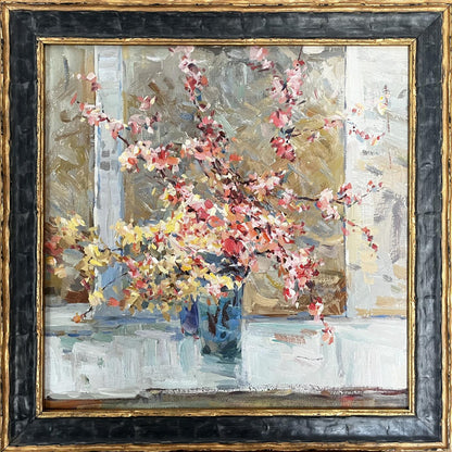 Oil painting Blooming cherry Ryman Evgeny Nikolaevich