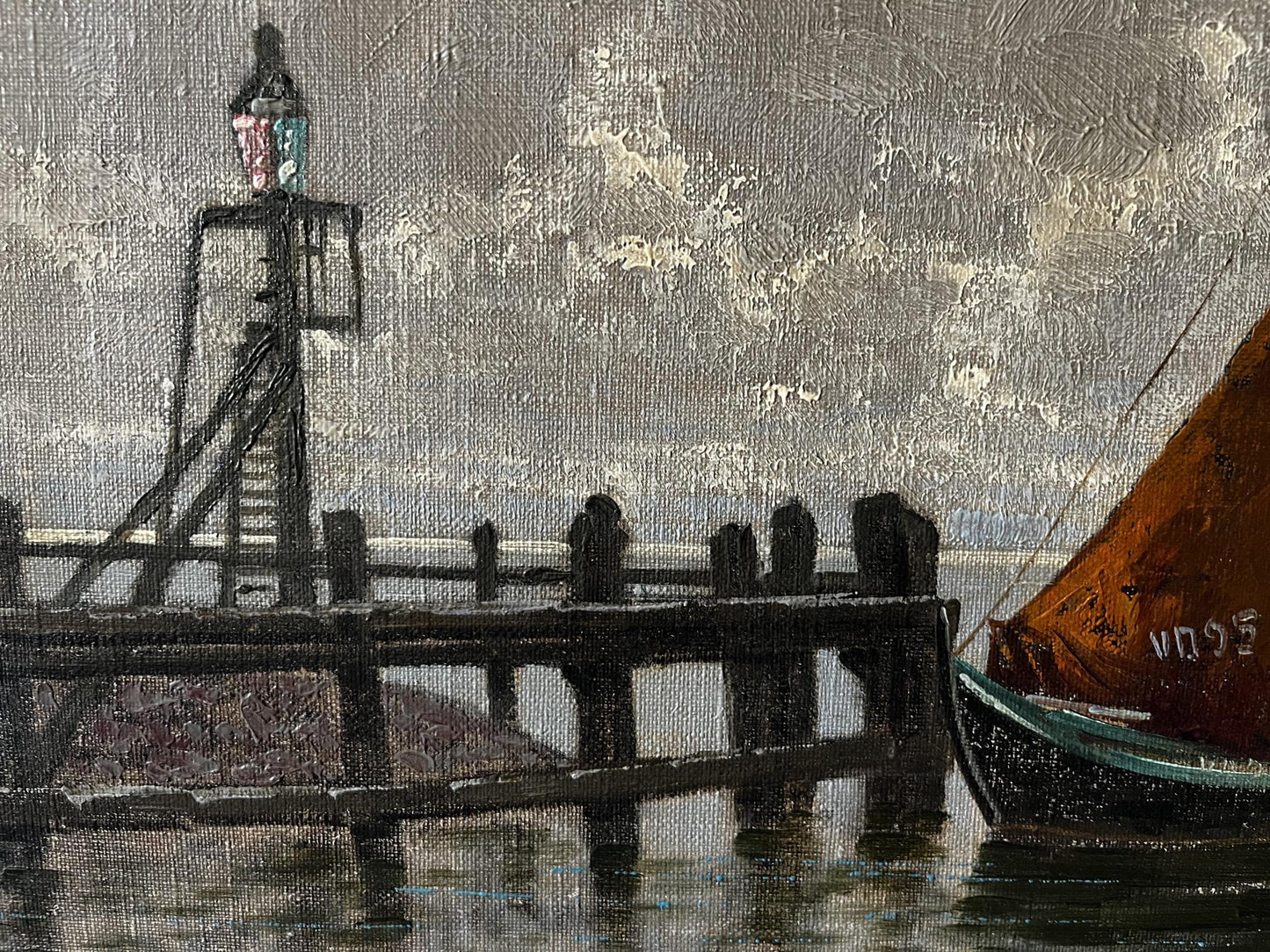 Oil painting Long journey European artist