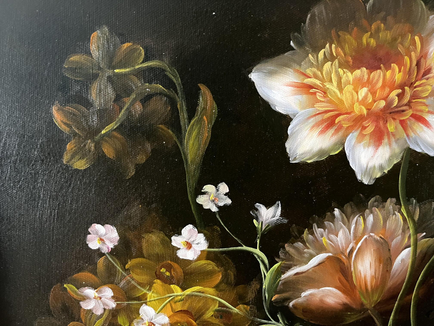 Oil painting Beautiful flowers European artist