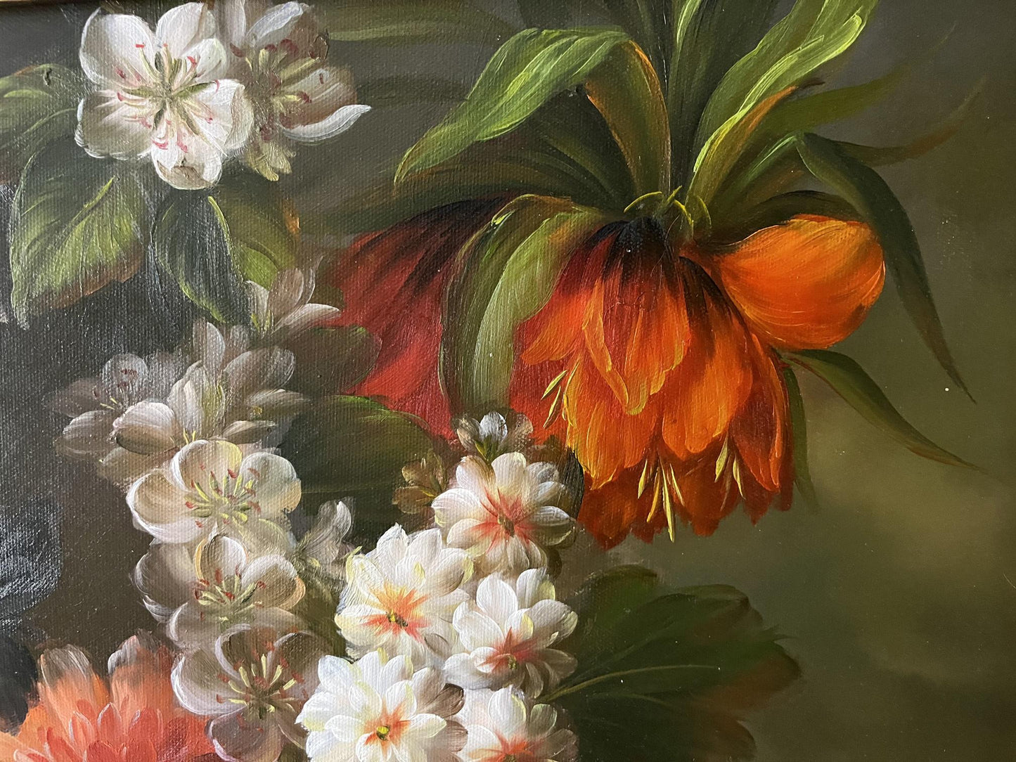 Oil painting Beautiful flowers European artist