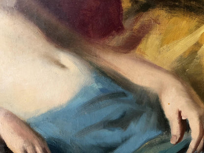 Oil painting Graceful naked girl European artist