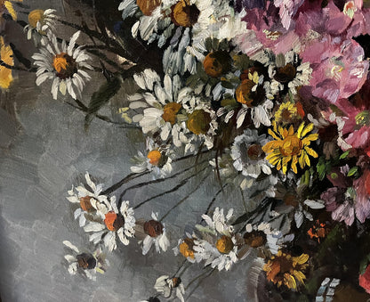 Oil painting Summer flowers Hermann Fricke