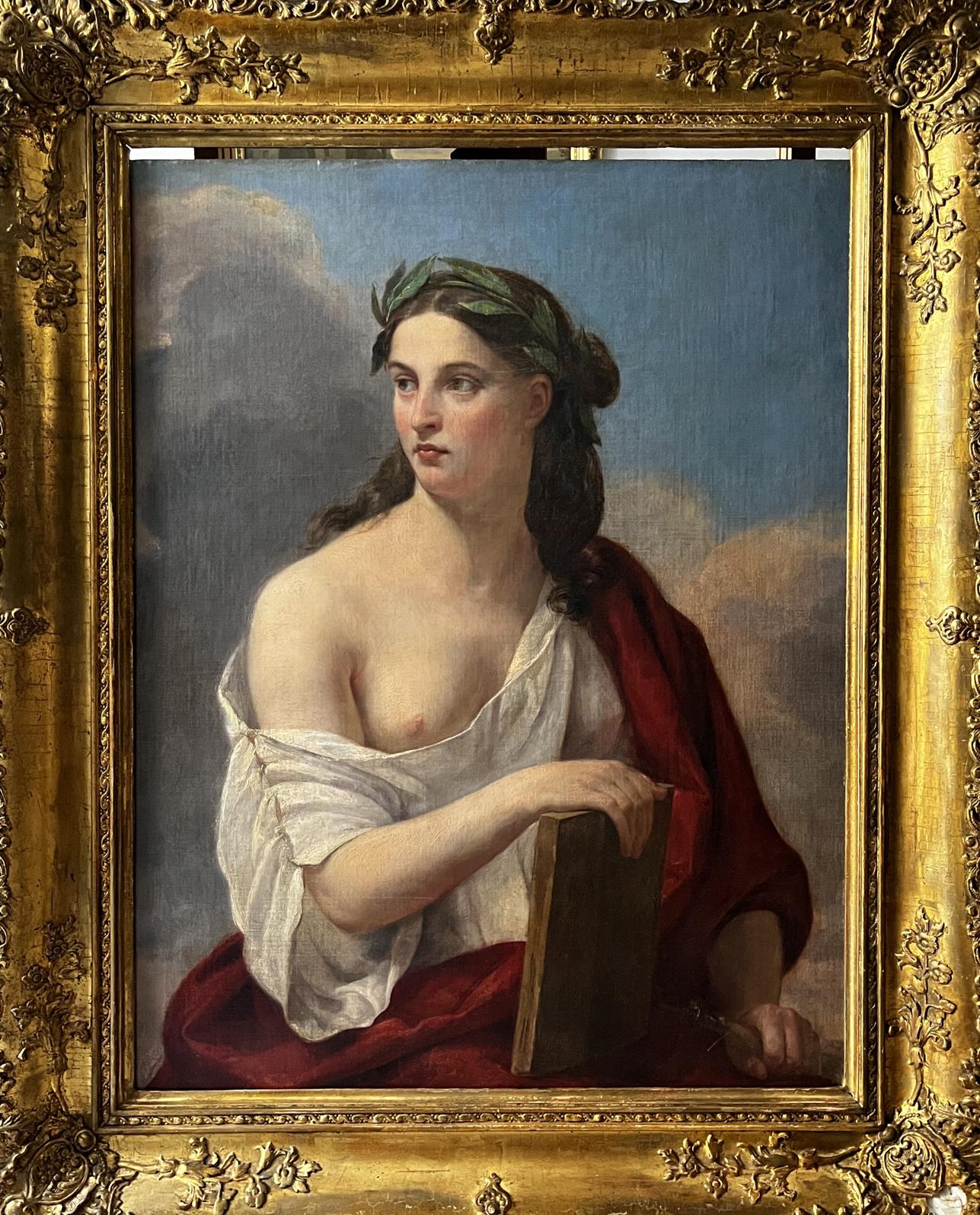 Oil painting Muse of poetry European artist