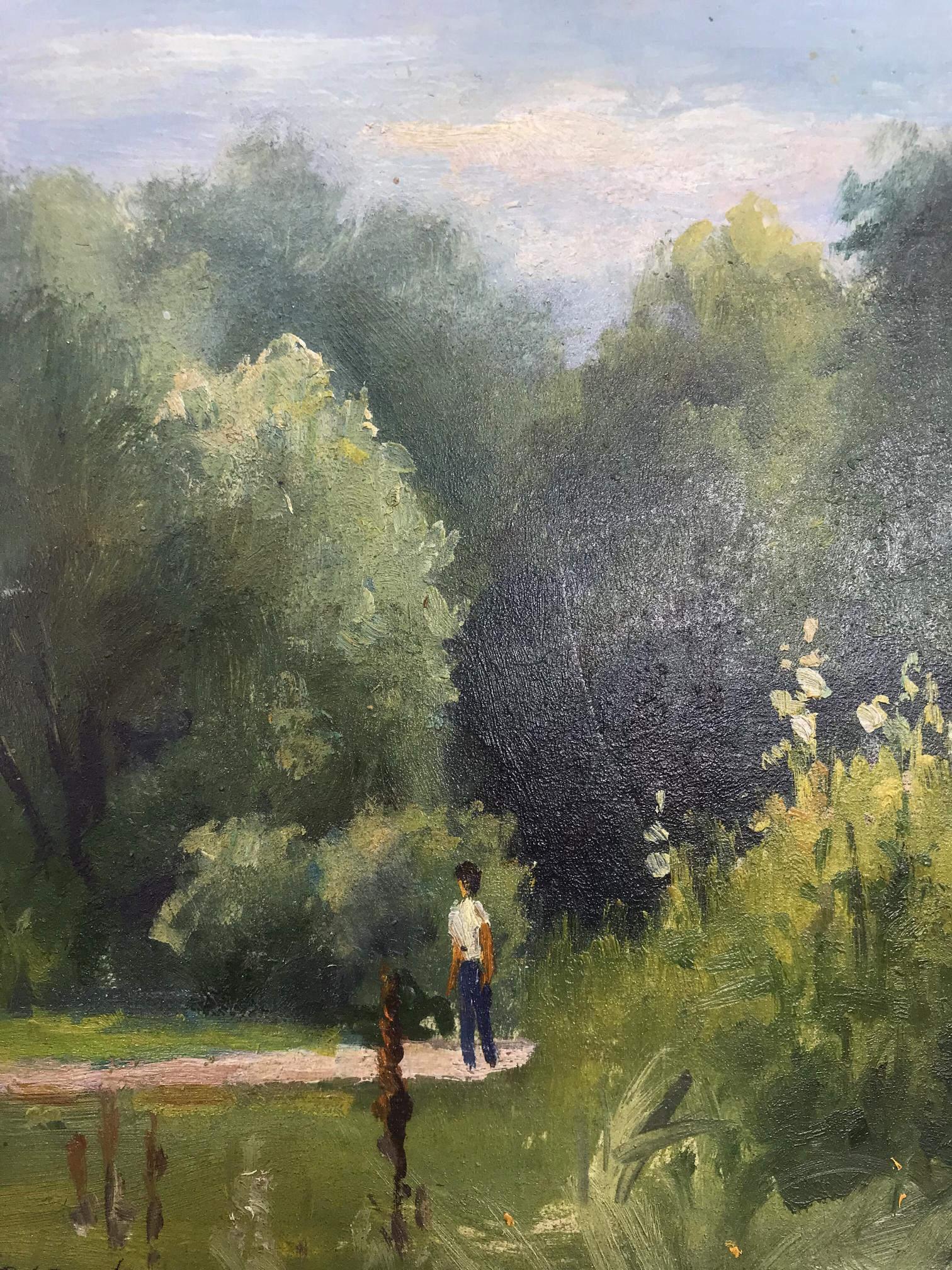 Oil painting depicting a "Walk" by Boris Serdyuk