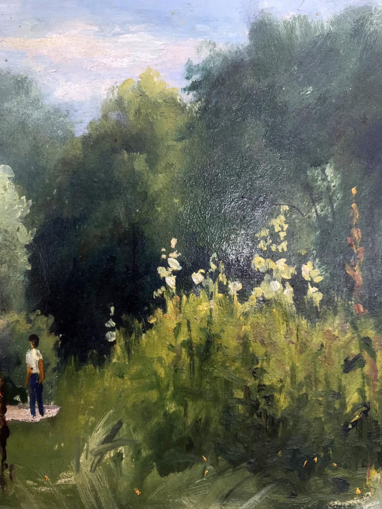 Oil artwork featuring a "Walk" by Boris Serdyuk