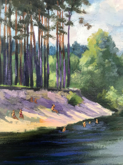 Summer River Landscape 