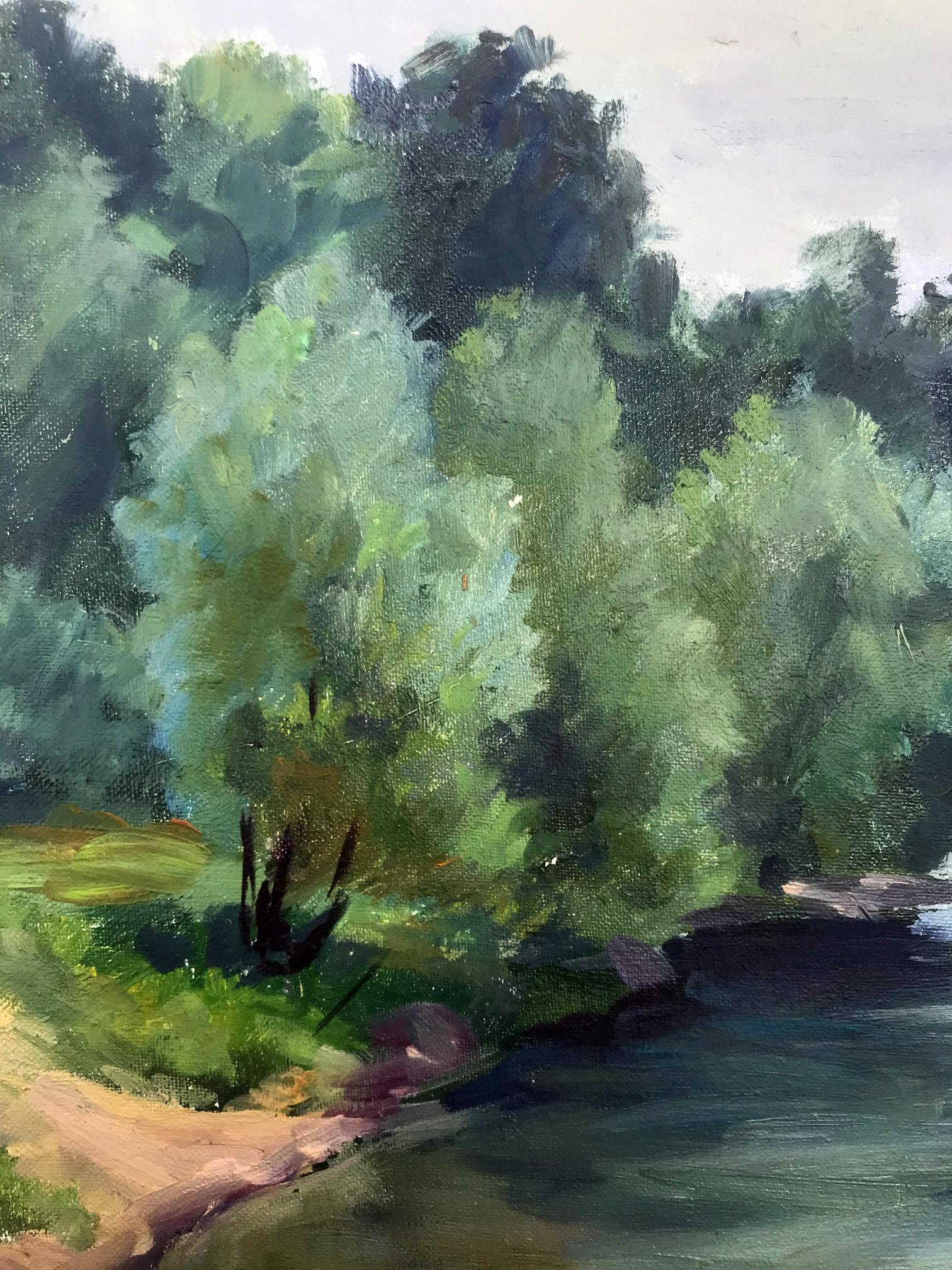 Oil painting River 