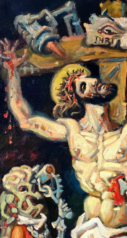 Oil painting Calvary Daniil Litvinov