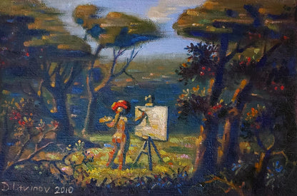 Oil painting En plein air Daniil Litvinov