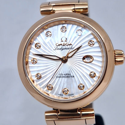 Omega De Ville Ladymatic 425.63.34.20.55.001 Gold 750 Diamonds