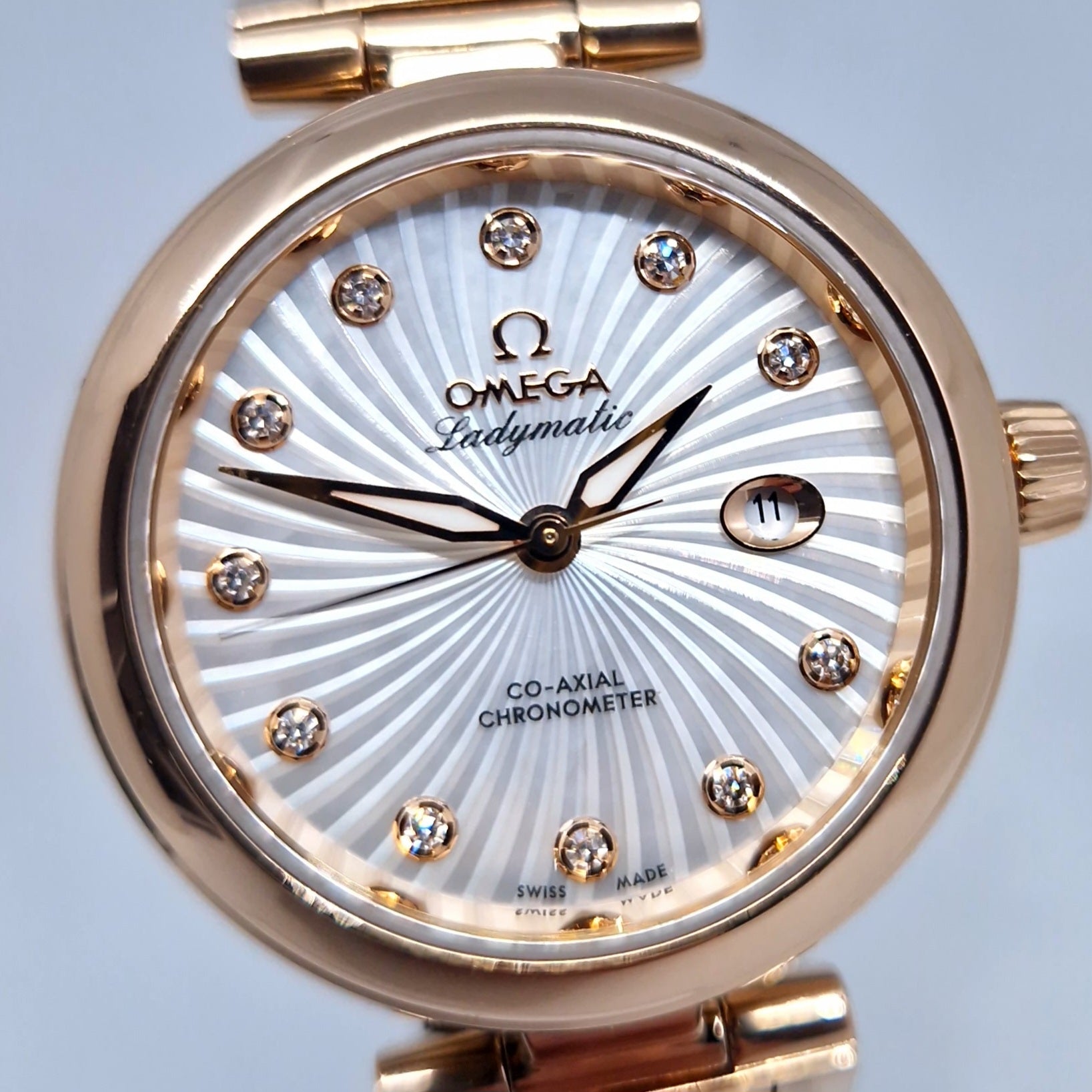 Omega De Ville Ladymatic Gold 750 Diamonds - Main Image