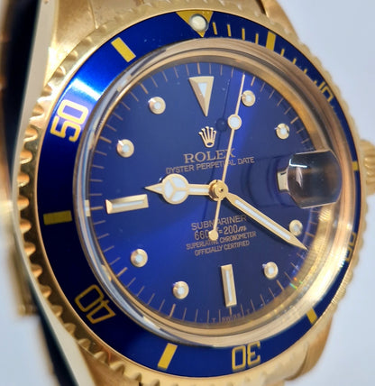 Rolex Submariner Date 1680 18K Gold