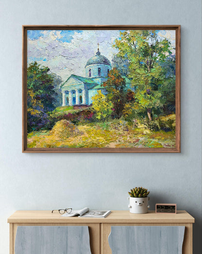 Oil painting Ascension Cathedral Boris Serdyuk