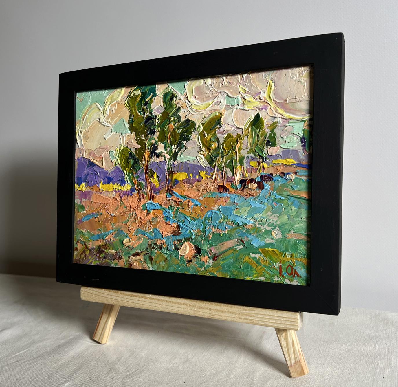 Oil painting In the autumn meadows Oleksiy Ivanyuk