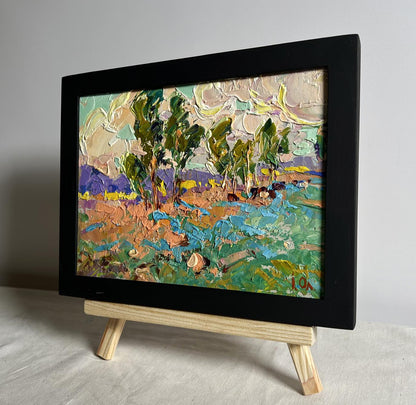 Oil painting In the autumn meadows Oleksiy Ivanyuk