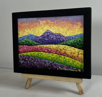 Oil painting Tranquility of the Mountains V. Zadorozhnya