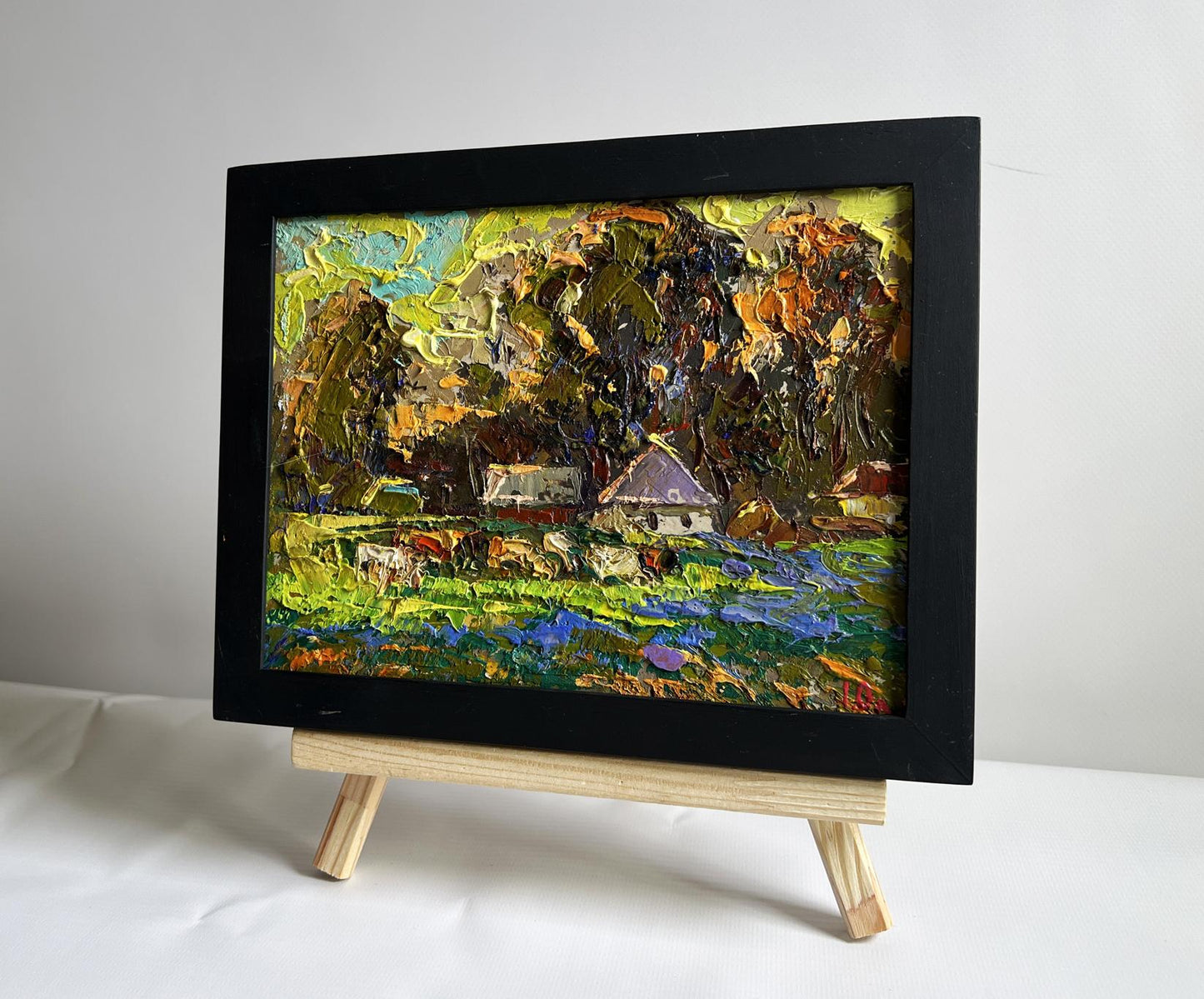 Oil painting Along the green field Oleksiy Ivanyuk