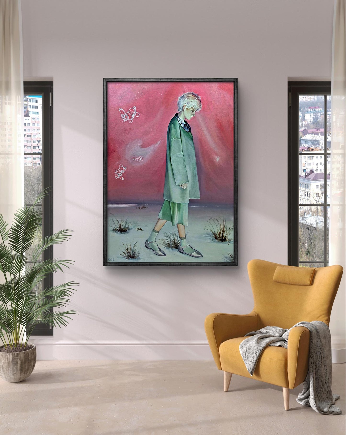 Oil painting A person's walk through blogs Igor Konovalov