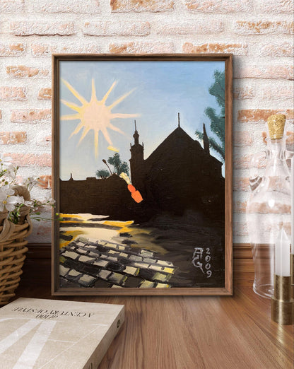 Oil painting City streets Oleksandr Gukalov