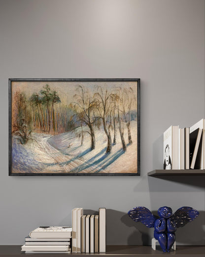 Pastel painting Large snowdrifts Vira Karachakova