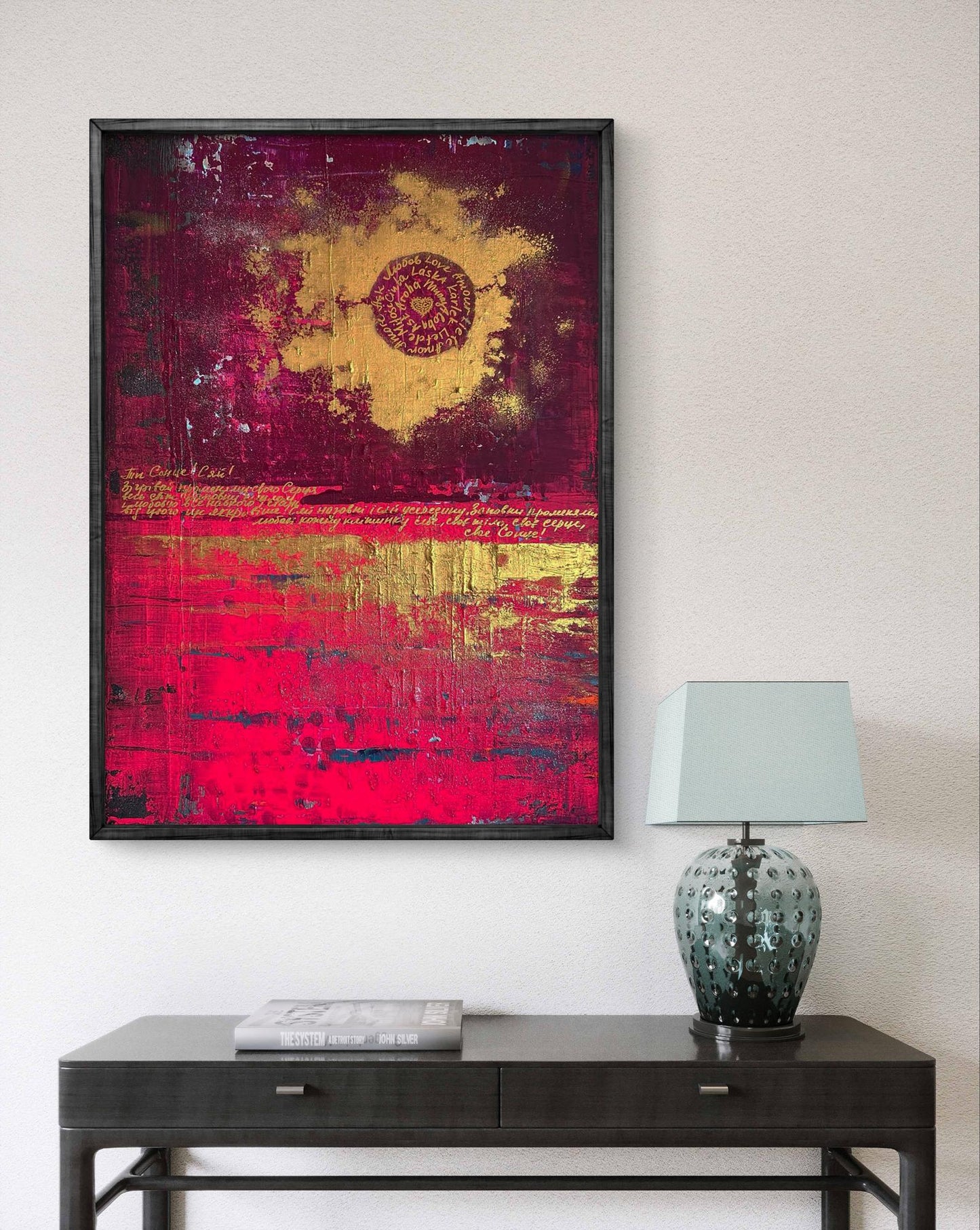 Acrylic painting You shine like the sun Olga Melezhik