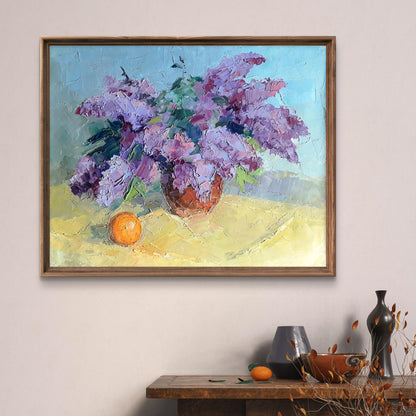 Oil painting Lilac and tangerine Boris Serdyuk