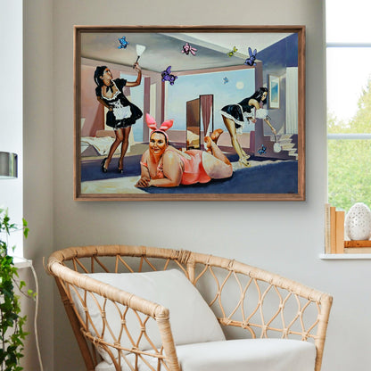 Oil painting The mistress of the house Igor Konovalov