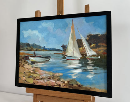 Oil painting Sailing on a yacht Yuriy Suprunchuk