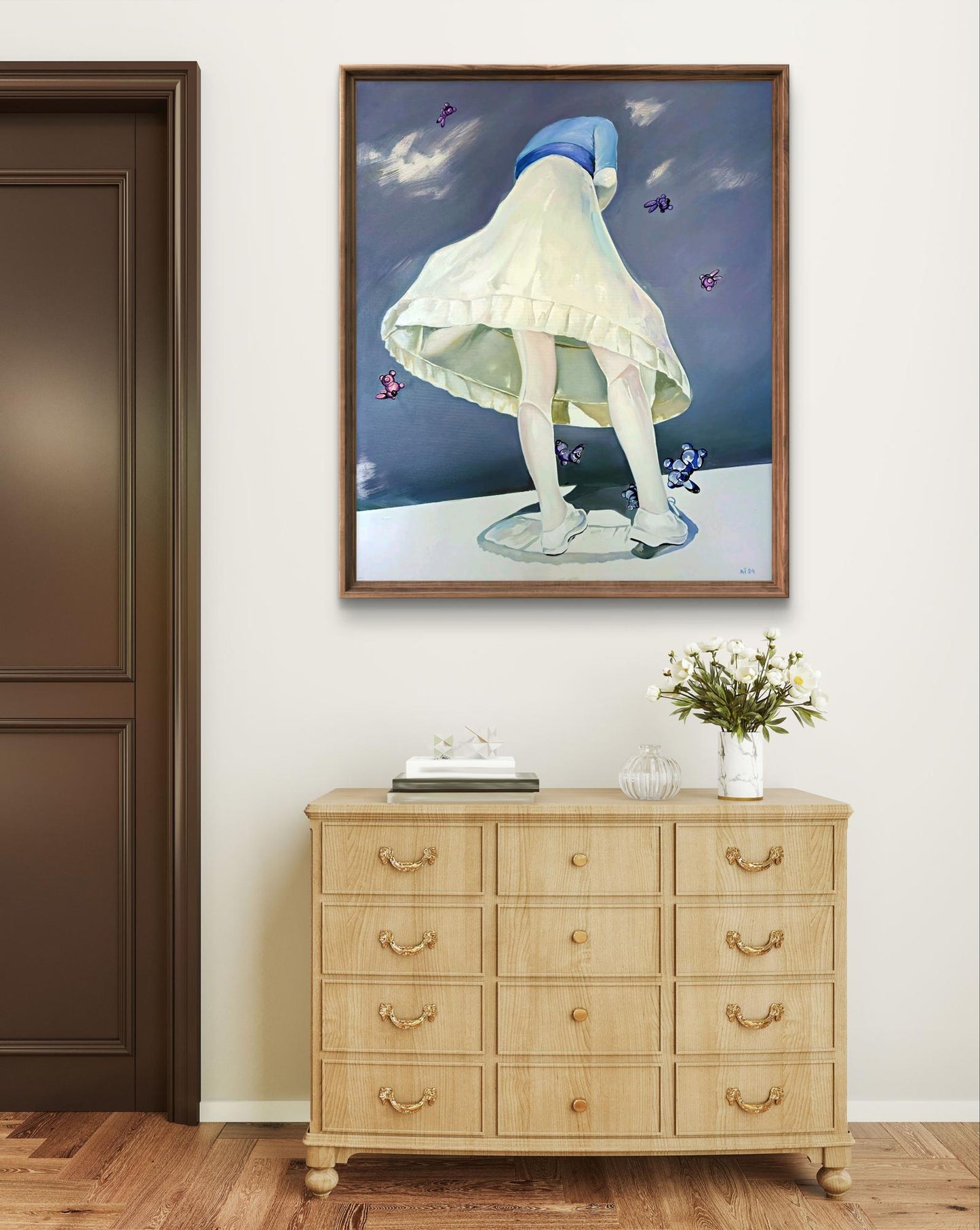 Oil painting Like catcher Igor Konovalov