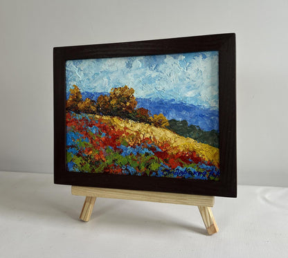 Oil painting Autumn palette of nature V. Zadorozhnya