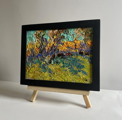 Oil painting A light breeze in the meadows Oleksiy Ivanyuk