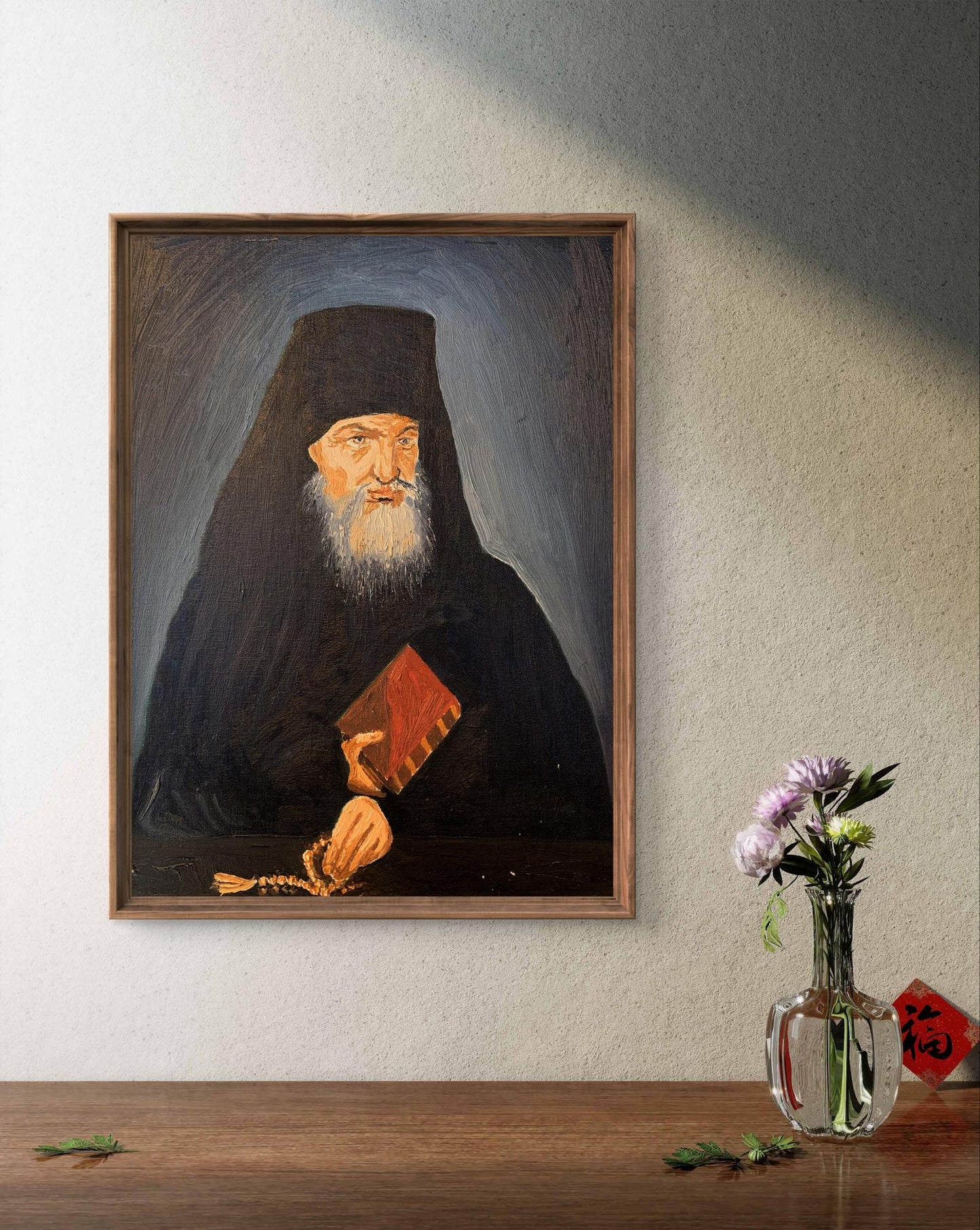 Oil painting Venerable Macarius of Optina Oleksandr Gukalov