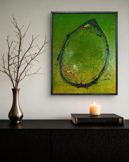 Acrylic painting Bright lemon Olga Melezhik