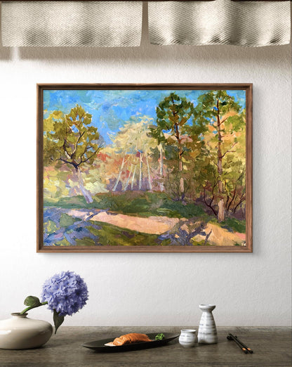 Oil painting Forest smell Peter Dobrev