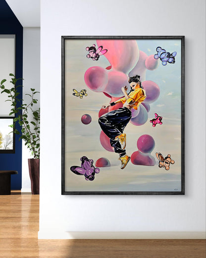 Oil painting Tiktok girl dancing Igor Konovalov