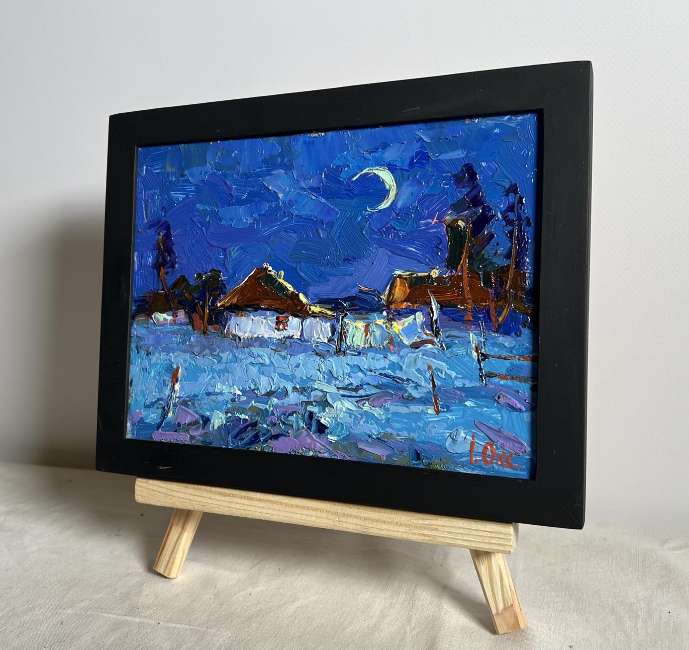 Oil painting Moonlit night Oksana Ivanyuk