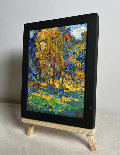 Oil painting Sunbeams on the meadows Oksana Ivanyuk