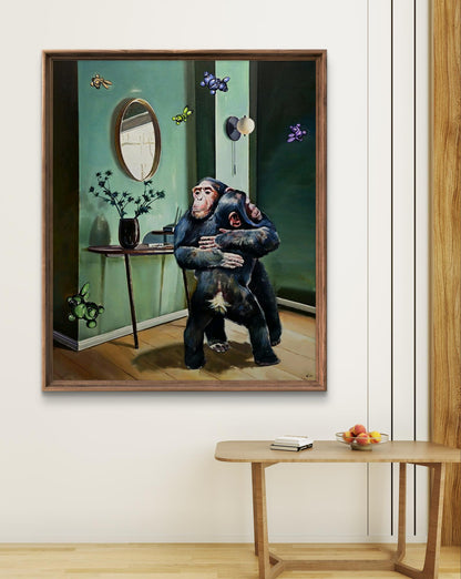 Oil painting Family housewarming Igor Konovalov