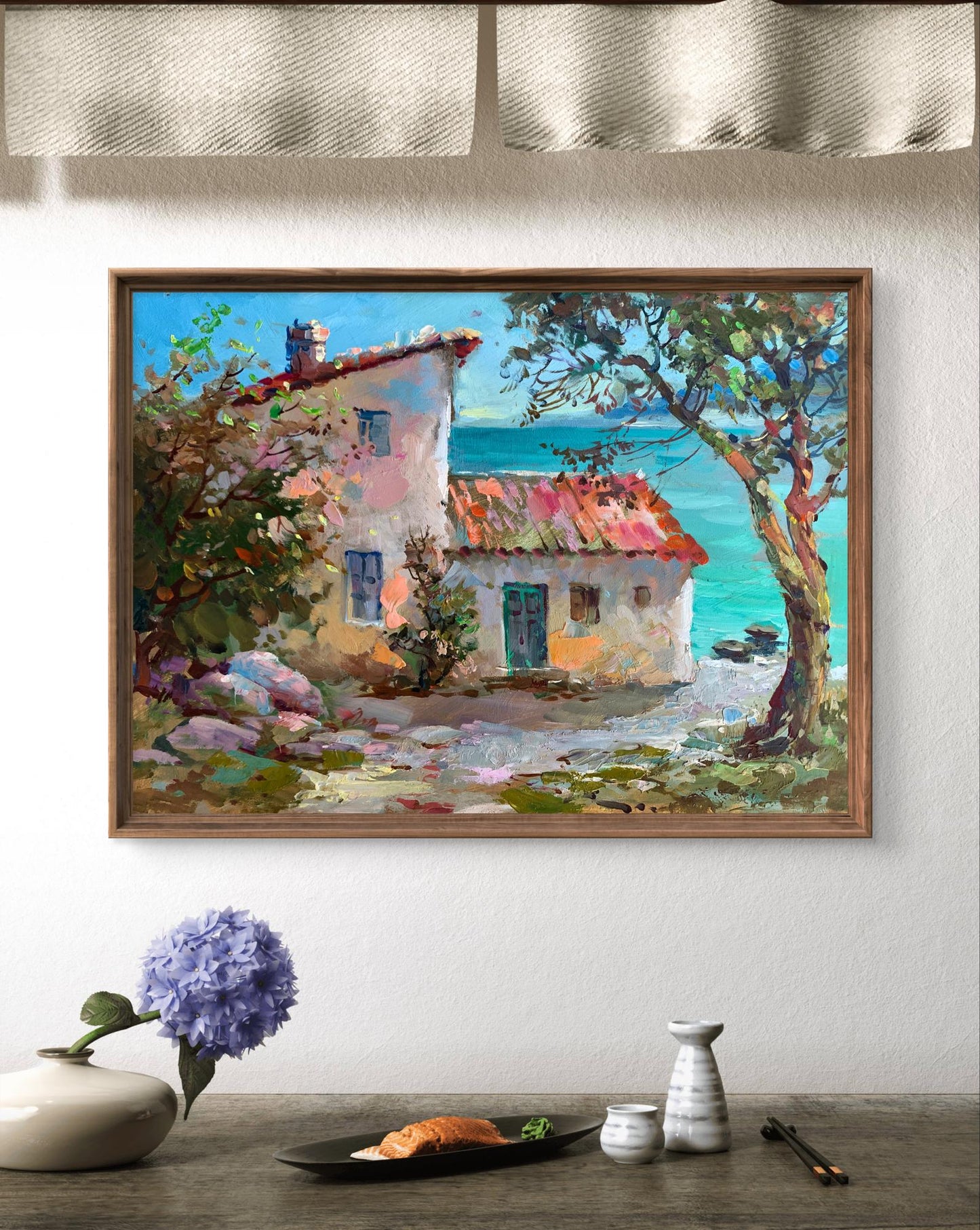 OIl painting House on the seashore Yuriy Suprunchuk