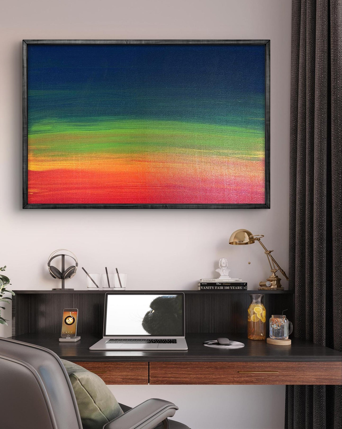 Acrylic painting Calm and focused Olga Melezhik