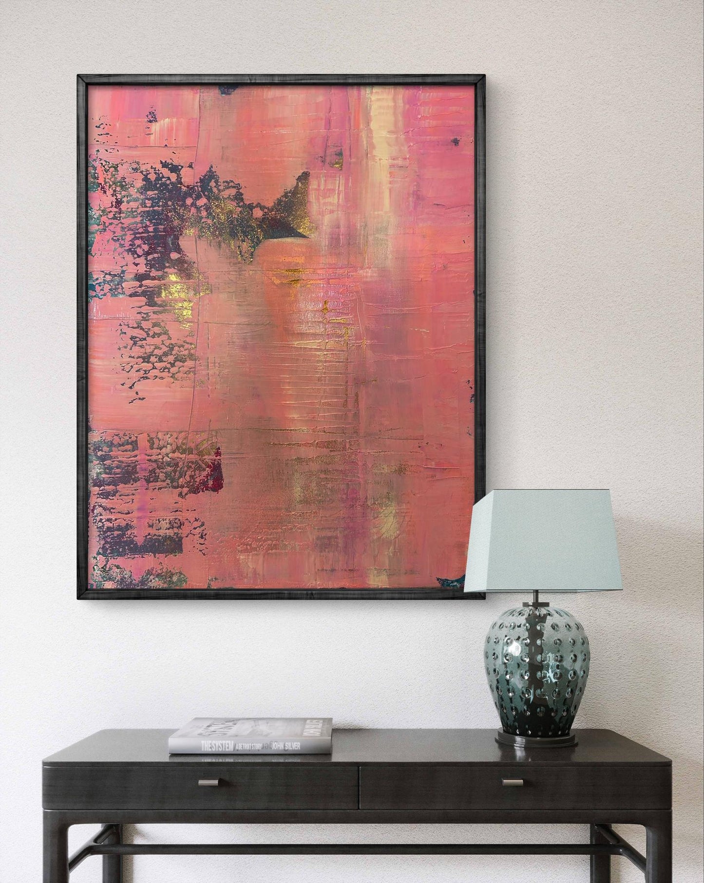 Acrylic painting Tenderness in my eyes Olga Melezhik