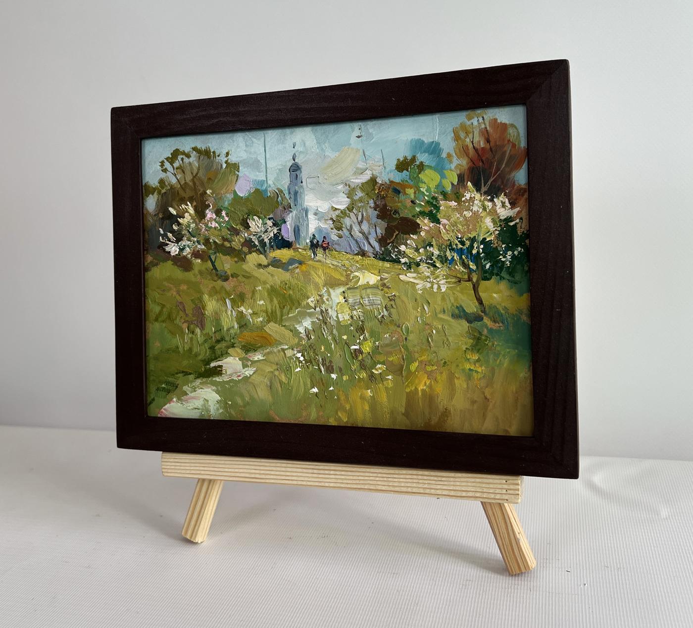 Oil painting The road to the church Yuriy Suprunchuk