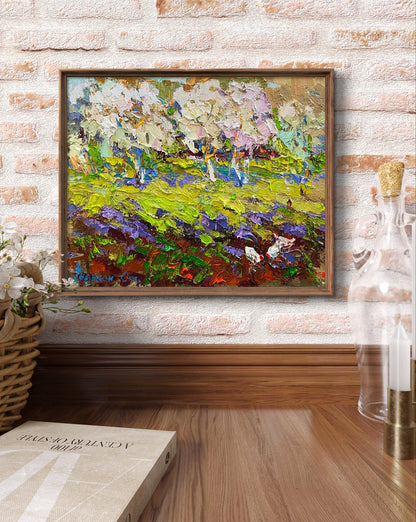 Oil painting Blooming spring Oksana Ivanyuk